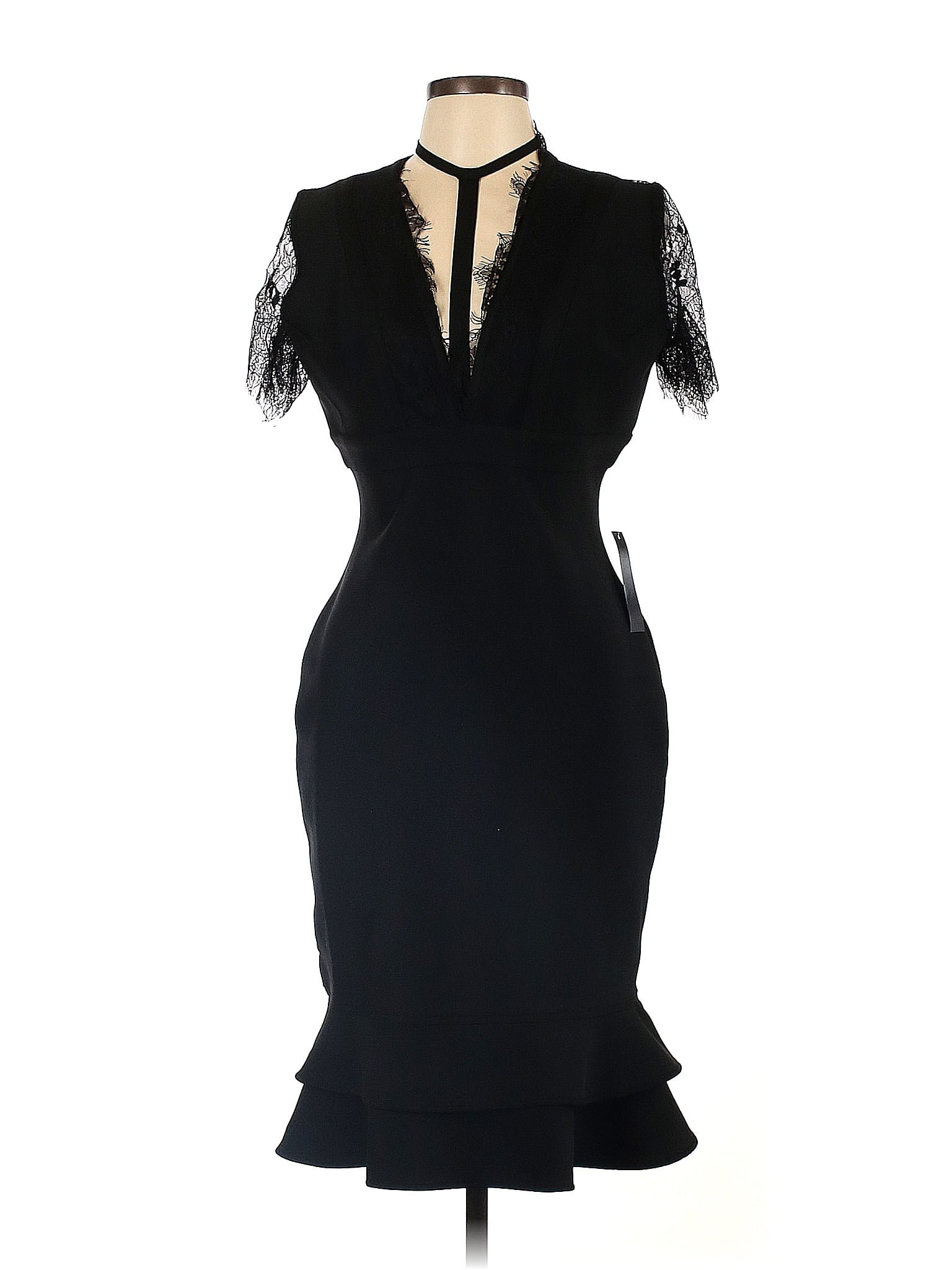 Venus Black Casual Dress Size L 44 off thredUP