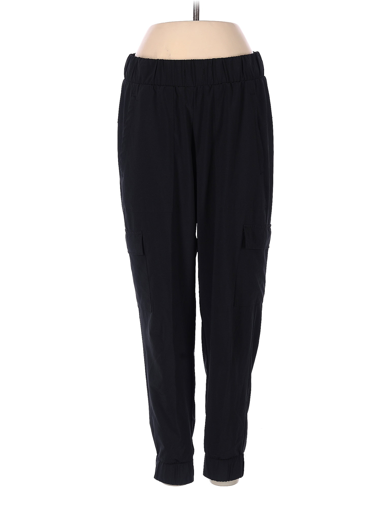 Women's Soft Stretch Mid-Rise Jogger Pants - All In Motion™ Heathered Black 3X