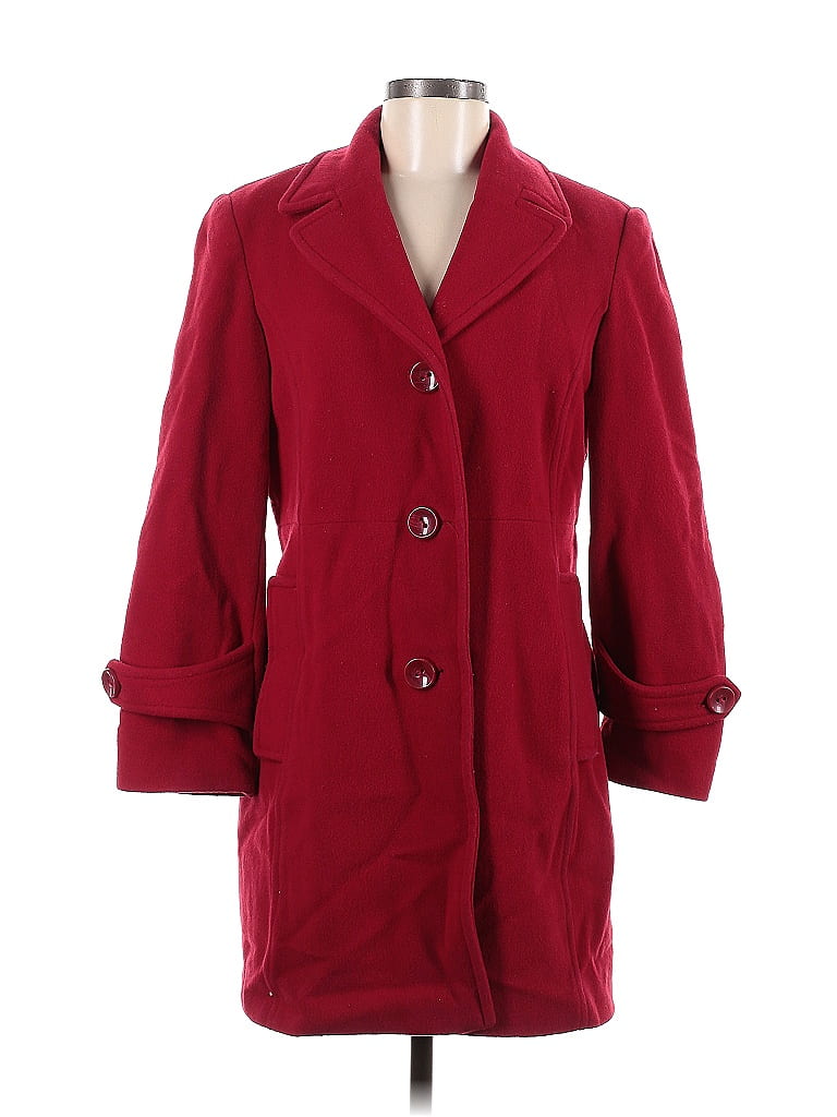 Style&Co Red Coat Size M (Petite) - 64% off | ThredUp