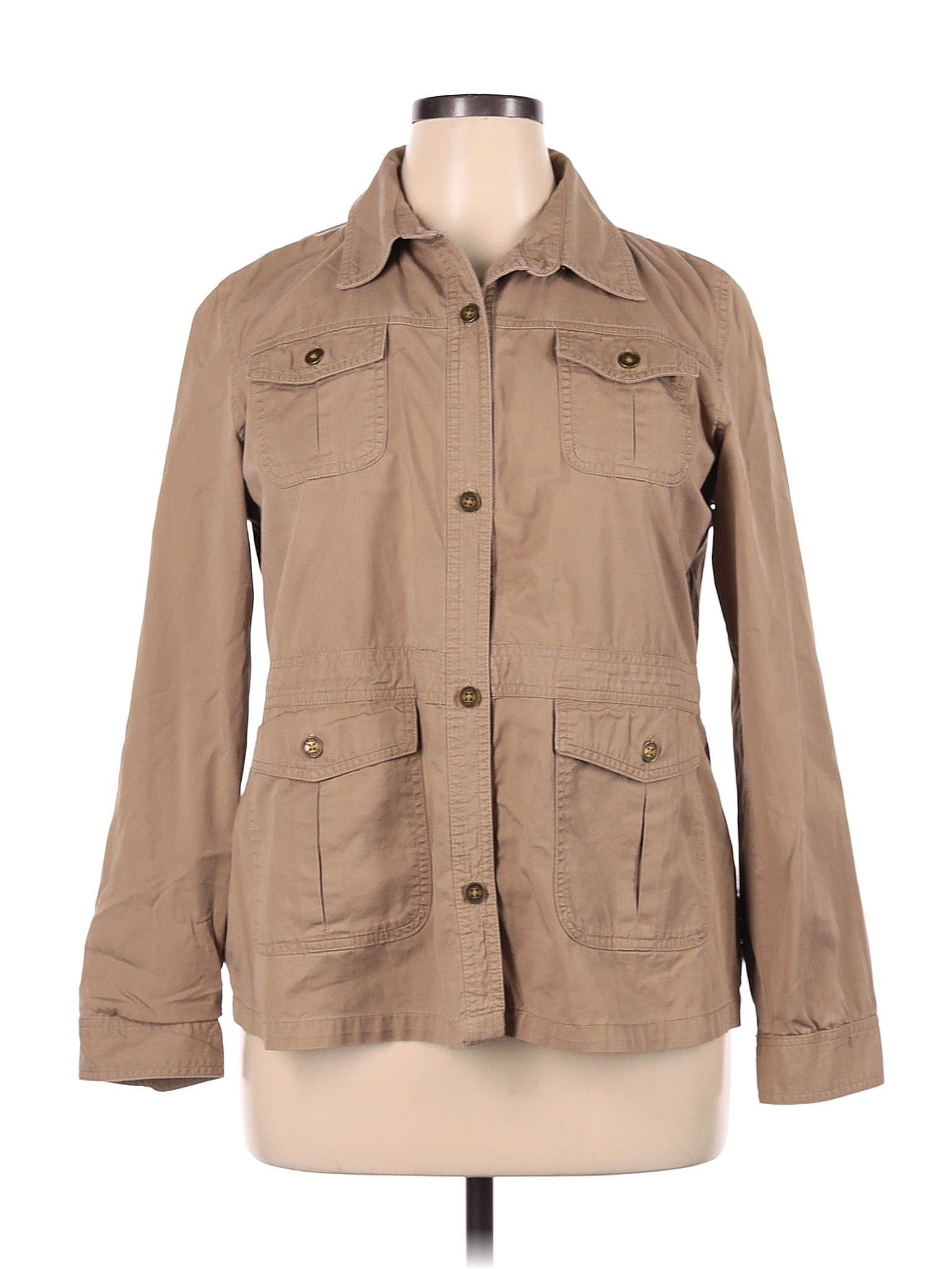 Veste Femme Chaps 100% Coton Taille XL - Noir Et Crème, Neuve Avec étiquettes