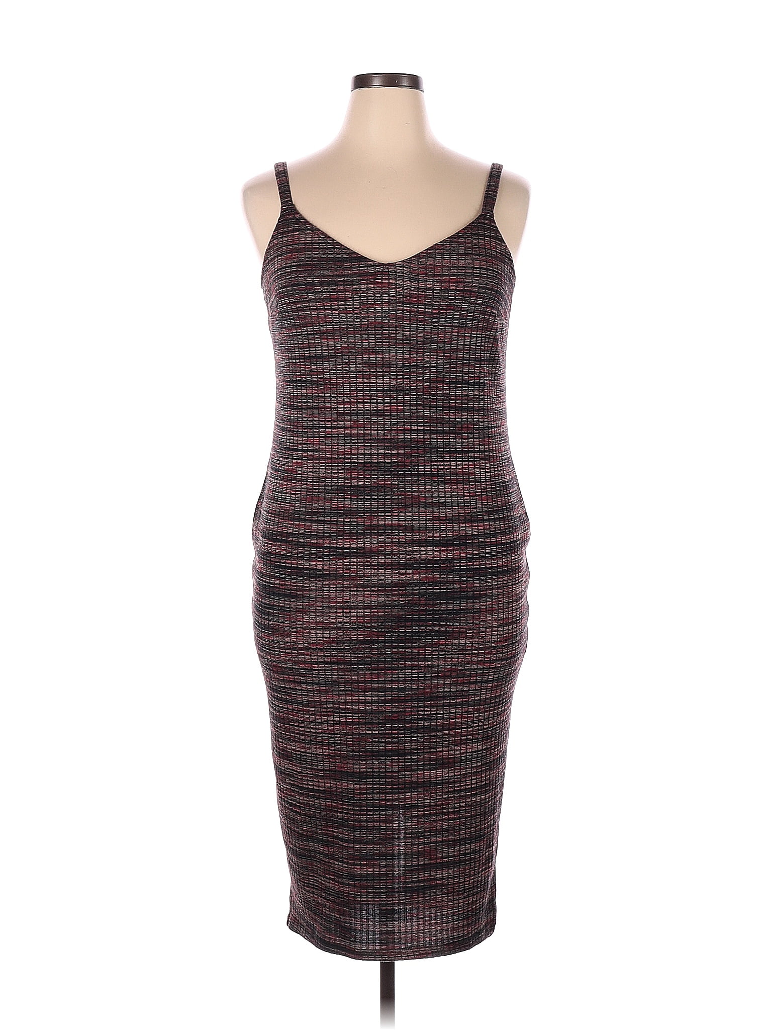 Studio by Torrid Burgundy Casual Dress Size 1X Plus (1) (Plus) - 62% ...