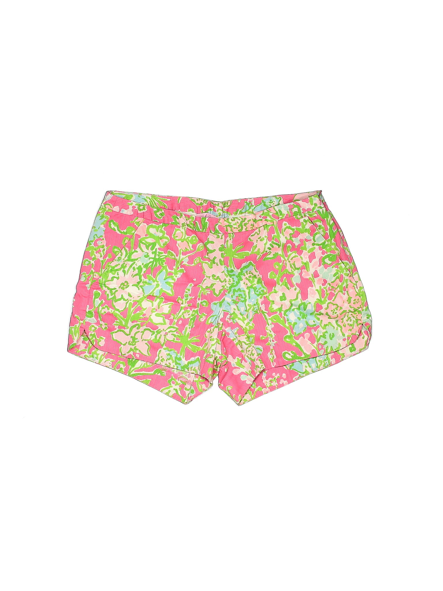 Lilly Pulitzer 100 Cotton Pink Khaki Shorts Size 2 73 Off Thredup