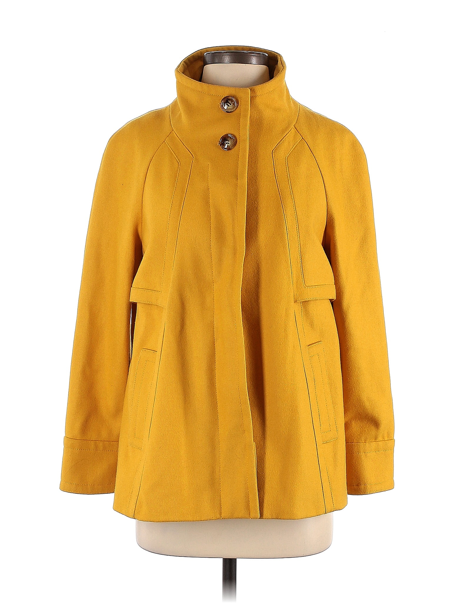 Yellow Wool Coat FENIX – A Statement of Power, Quilted coat jacket, Modern black wool coat, Extravagant coat, Tailor made coat