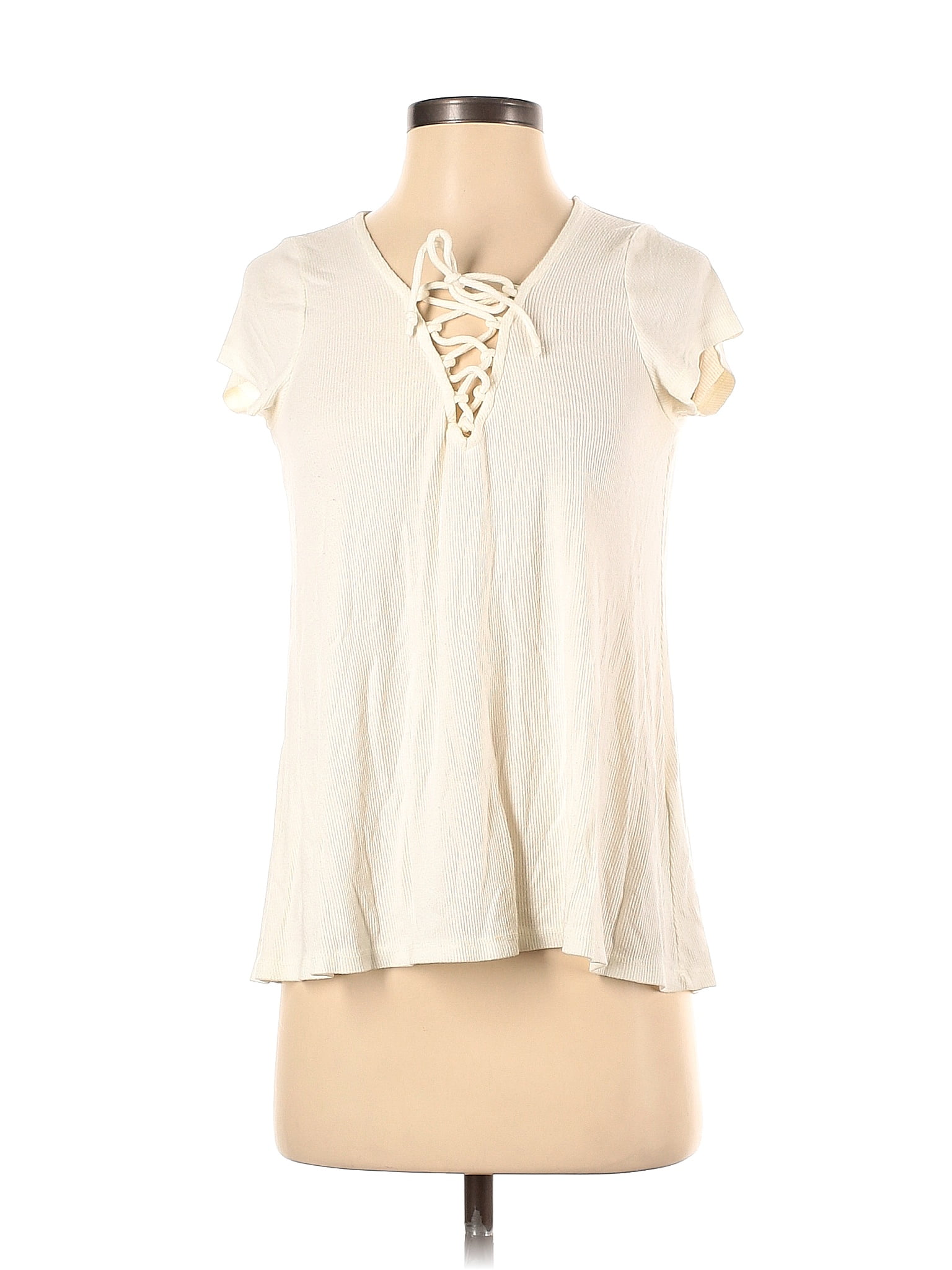 Hollister White Short Sleeve Top Size S - 60% off