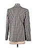 Scarlet Roos Houndstooth Checkered-gingham Plaid Gray Blazer Size 1 - photo 2