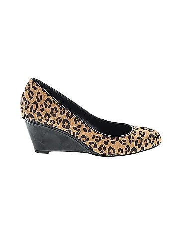 Franco sarto leopard outlet wedges