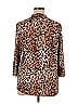 Calvin Klein Animal Print Leopard Print Brown Long Sleeve Blouse Size 1X (Plus) - photo 2