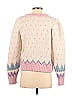 LoveShackFancy Tweed Chevron-herringbone Pink Wool Pullover Sweater Size XS - photo 2