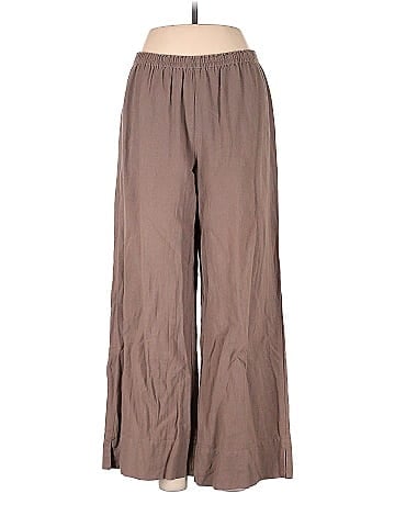 Soft Surroundings 100% Cotton Brown Casual Pants Size M (Petite) - 19% off