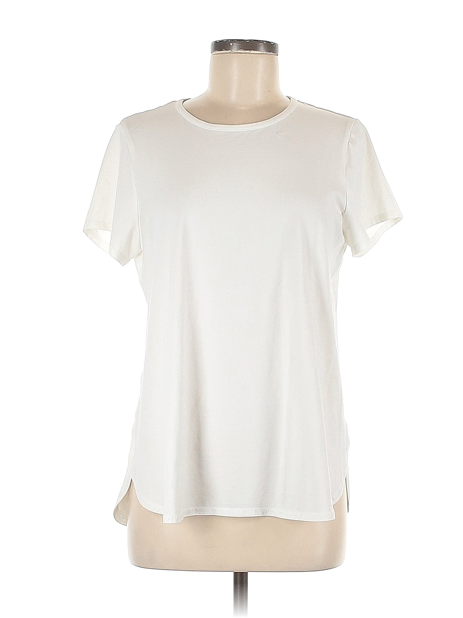 J.Jill Ivory Short Sleeve T-Shirt Size M (Petite) - 62% off | thredUP