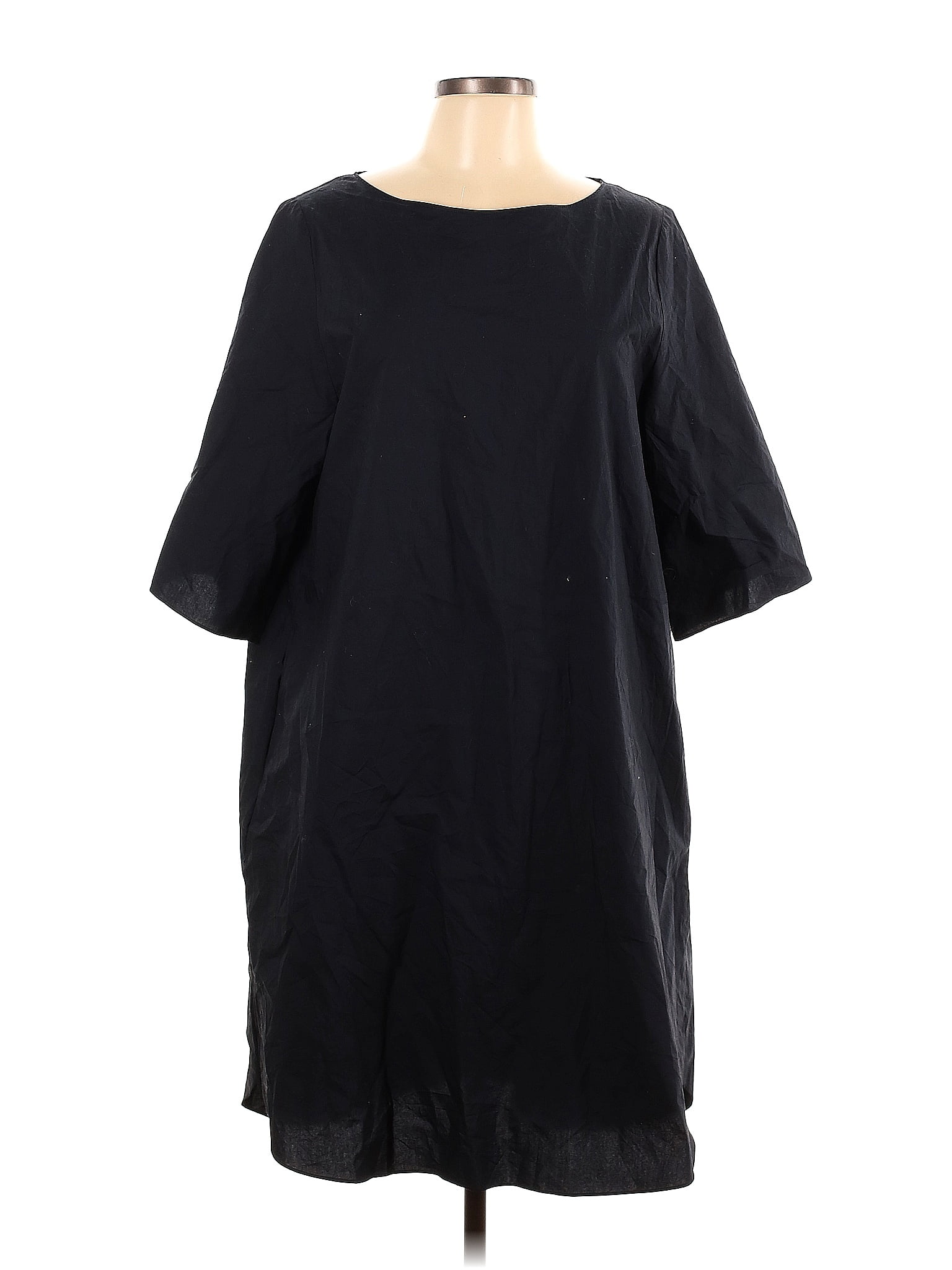 Cos 100% Cotton Black Casual Dress Size 12 - 65% off | thredUP