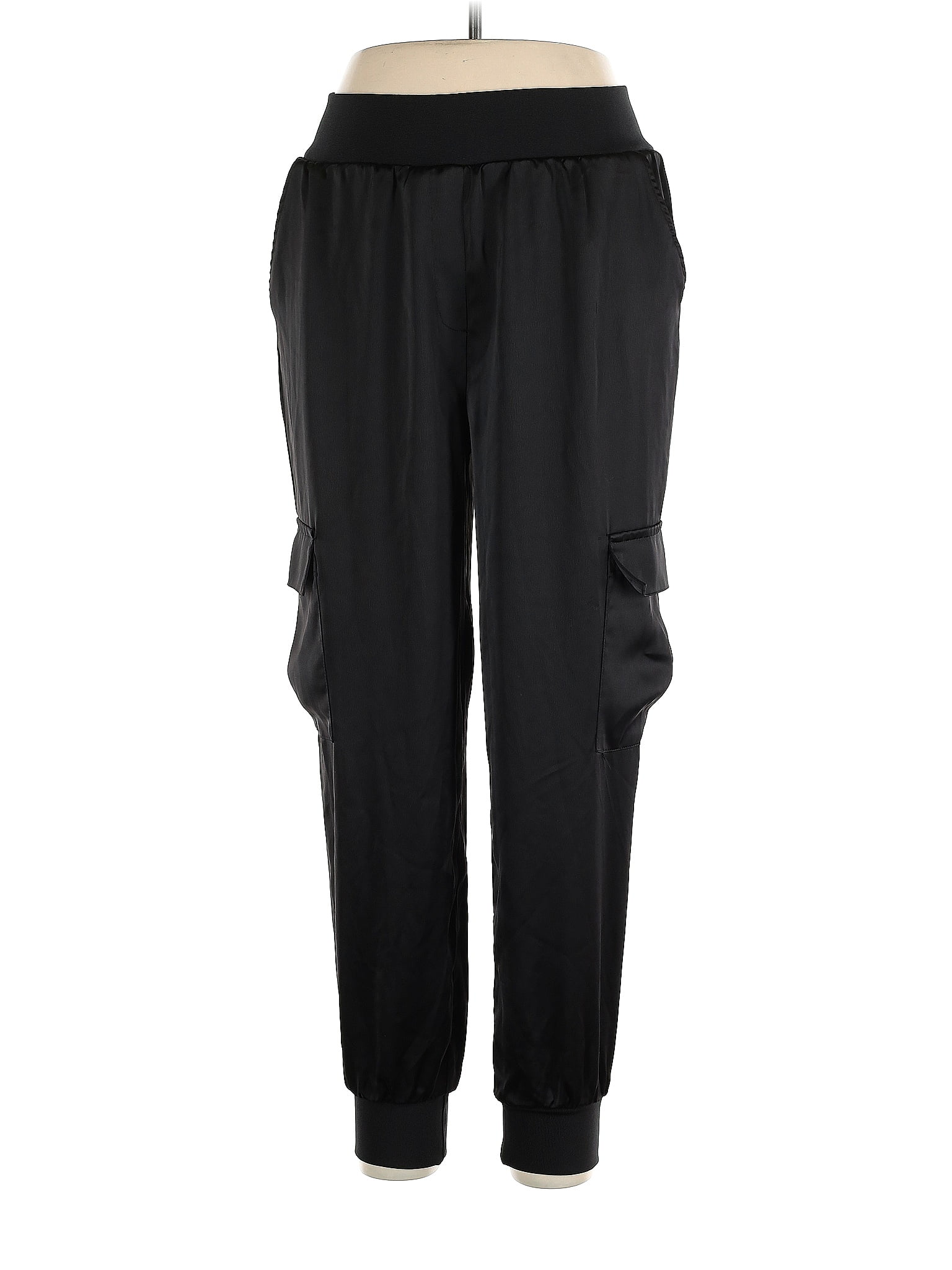 Rachel Zoe Solid Black Cargo Pants Size XL - 85% off