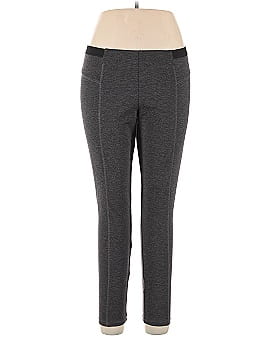 Simply Vera Vera Wang Solid Black Gray Casual Pants Size M - 57