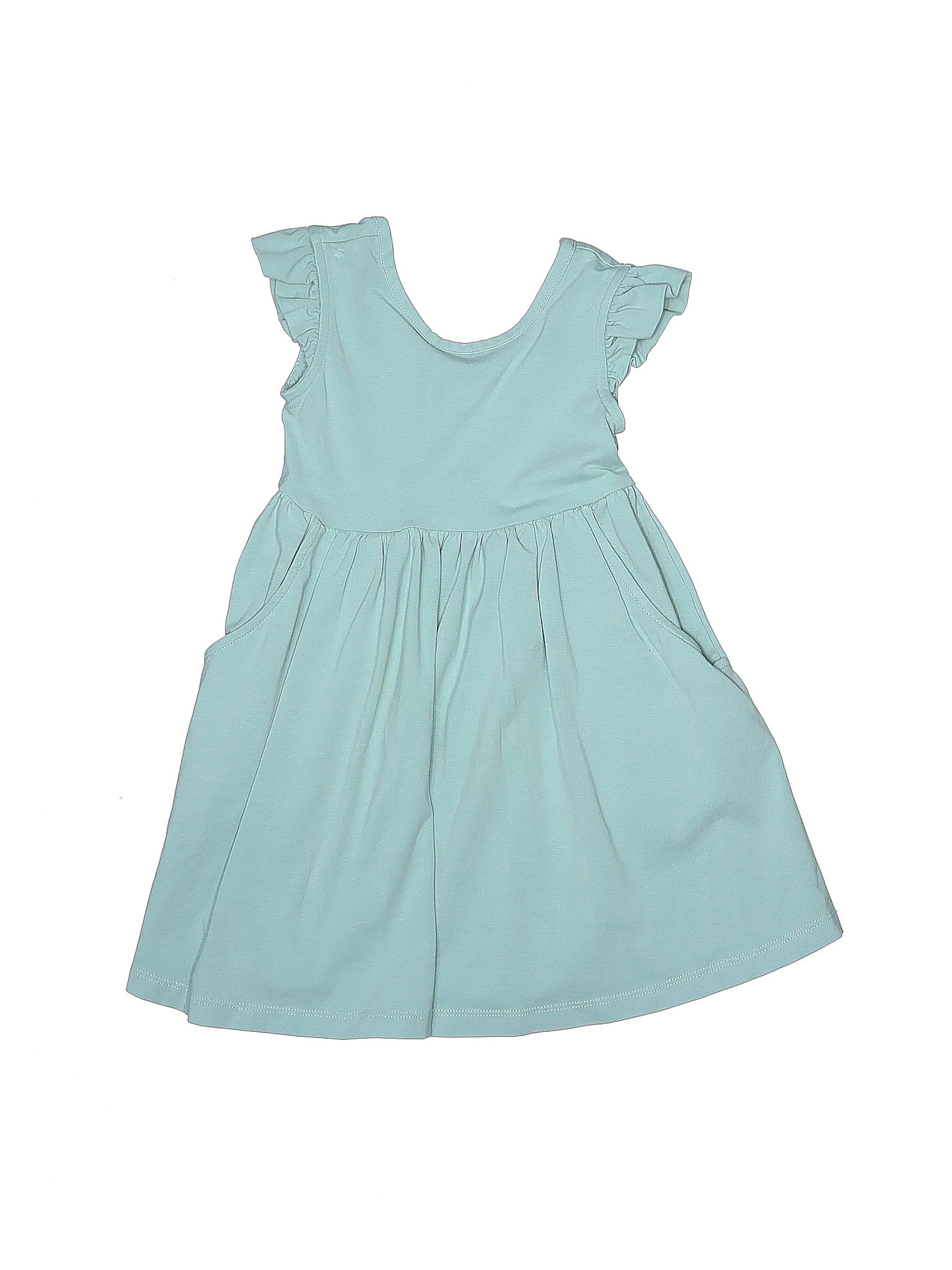 Hanna Andersson Solid Blue Teal Dress Size 90 (CM) - 51% off | thredUP