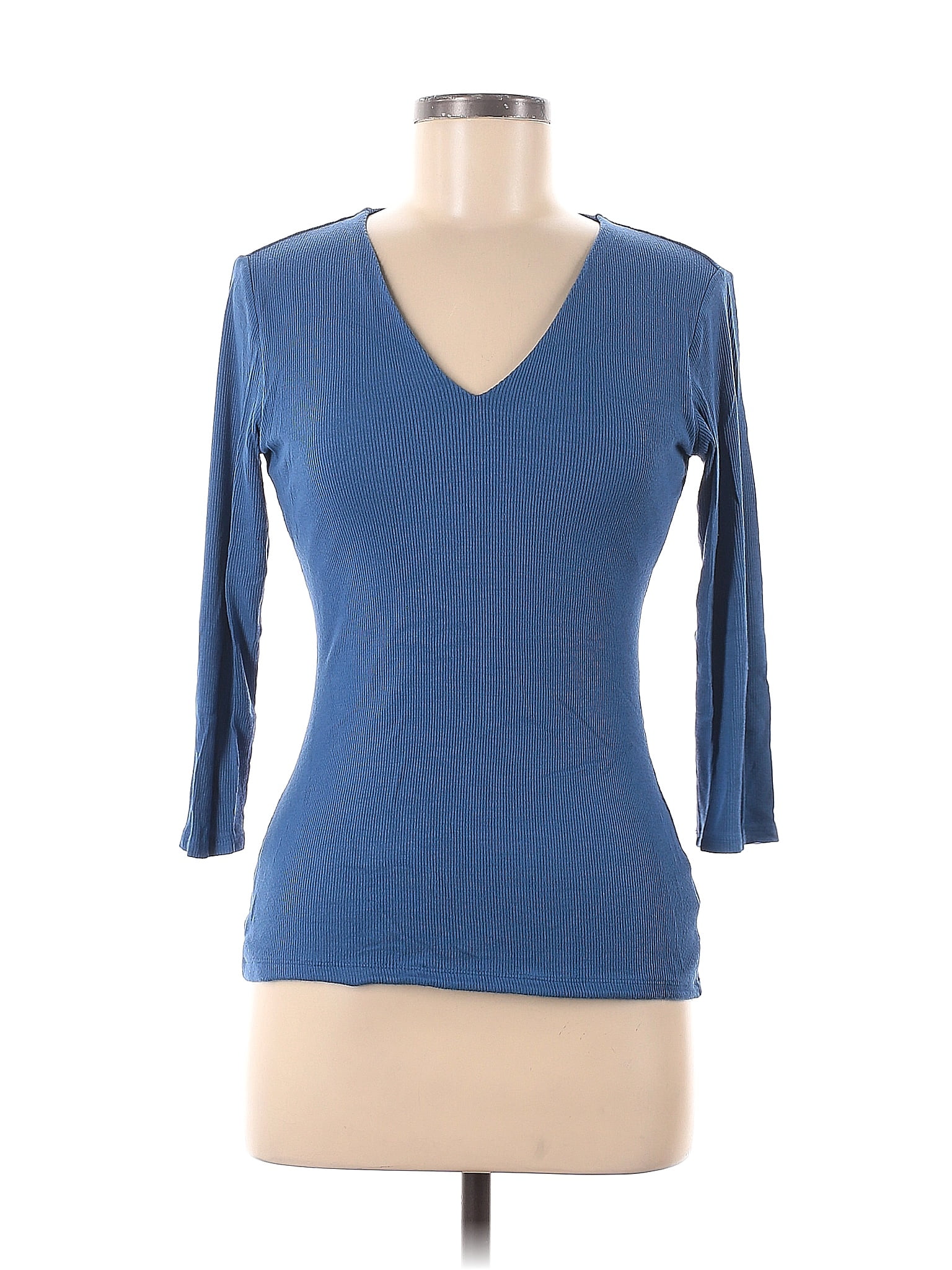 INC International Concepts Blue Long Sleeve TShirt Size M 66 off