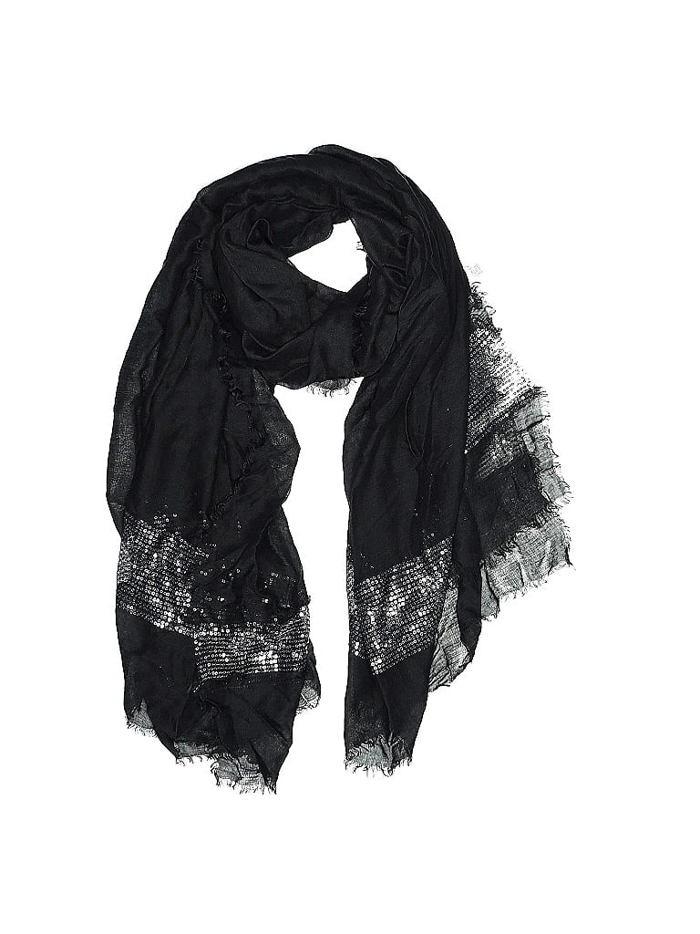 Pre-owned Assorted Brands Scarf In Black