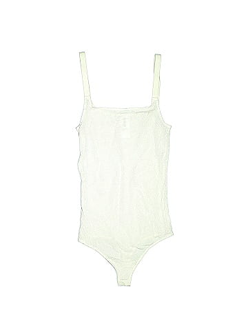 Wolford 100% Nylon Solid White Ivory Bodysuit Size S - 81% off