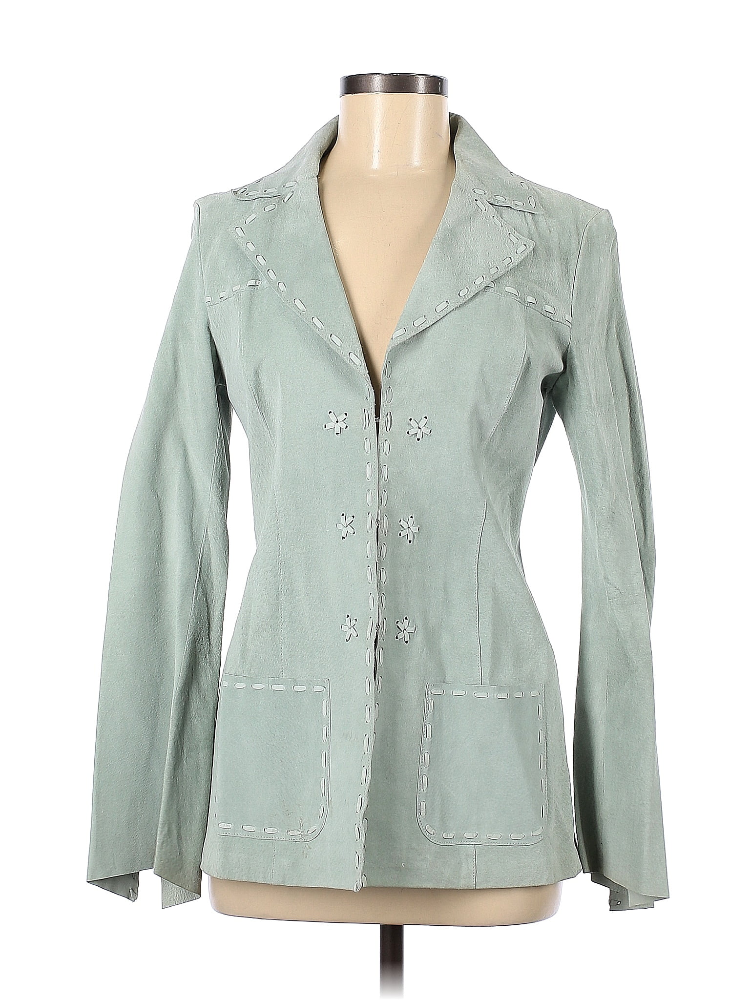 Laundry by Shelli Segal Solid Green Jacket Size 8 - 79% off | thredUP