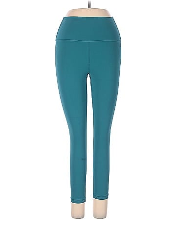 Athleta Solid Teal Leggings Size S - 69% off