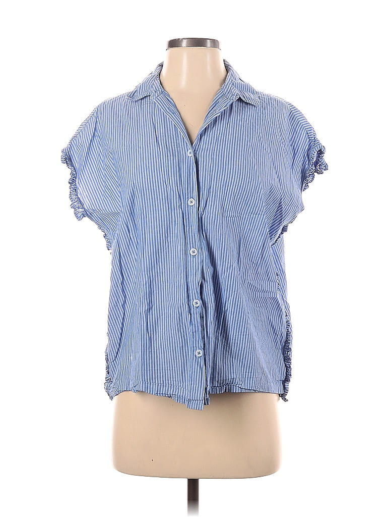 Chemise à Carreaux Rouge Et Bleu Pour Femme - Taille S, Style Plage Décontracté