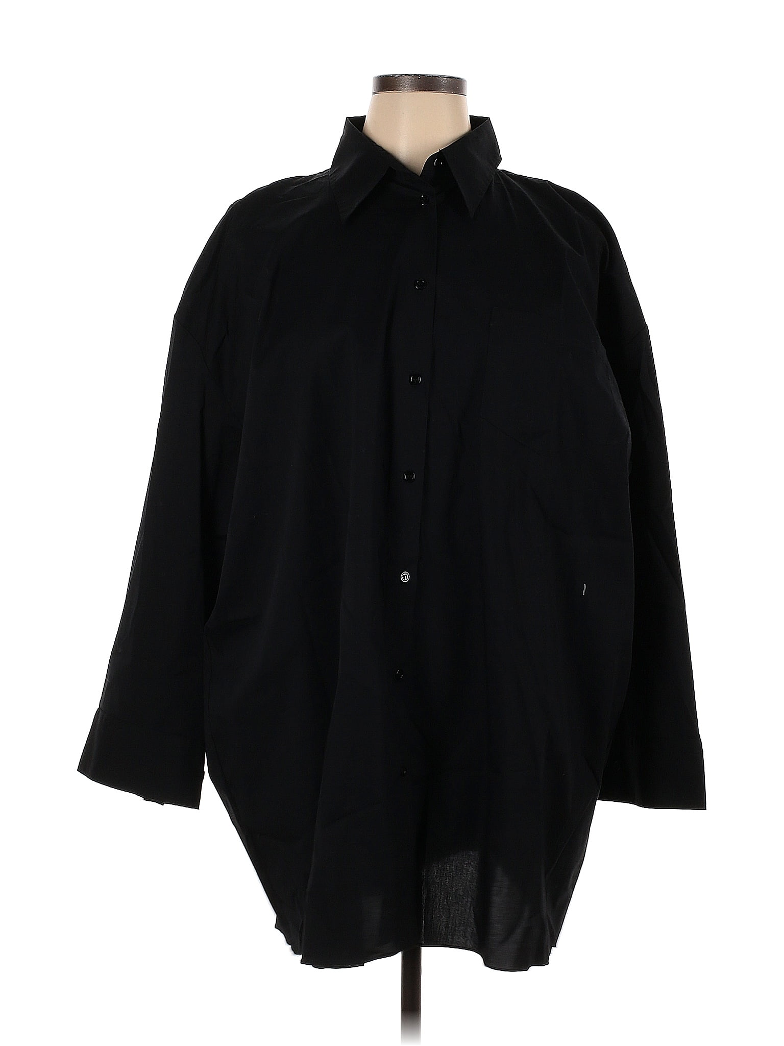 Zara Black Long Sleeve Button-Down Shirt Size XL - 53% off | thredUP
