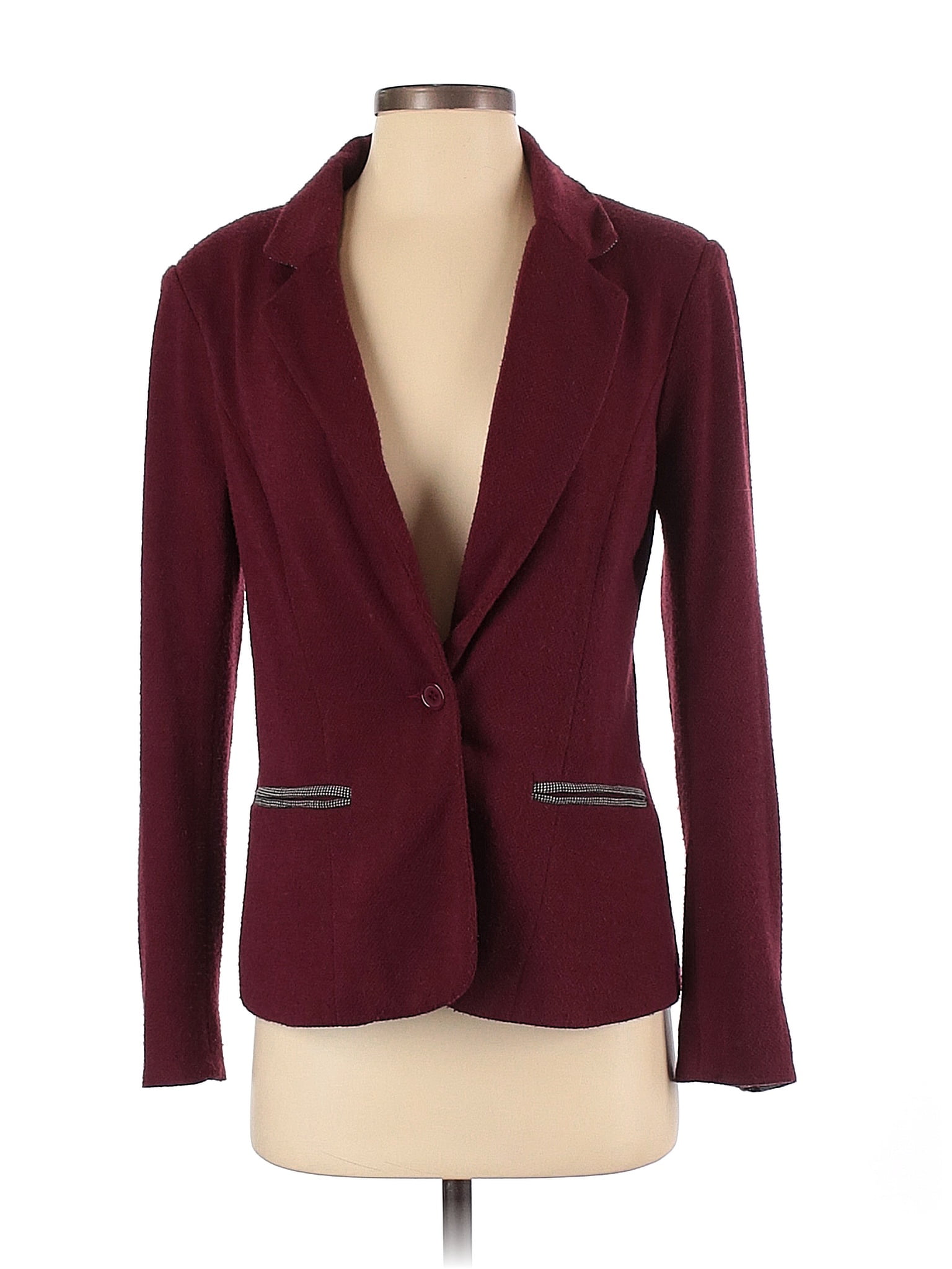 41hawthorn Solid Red Burgundy Blazer Size S 64 Off Thredup