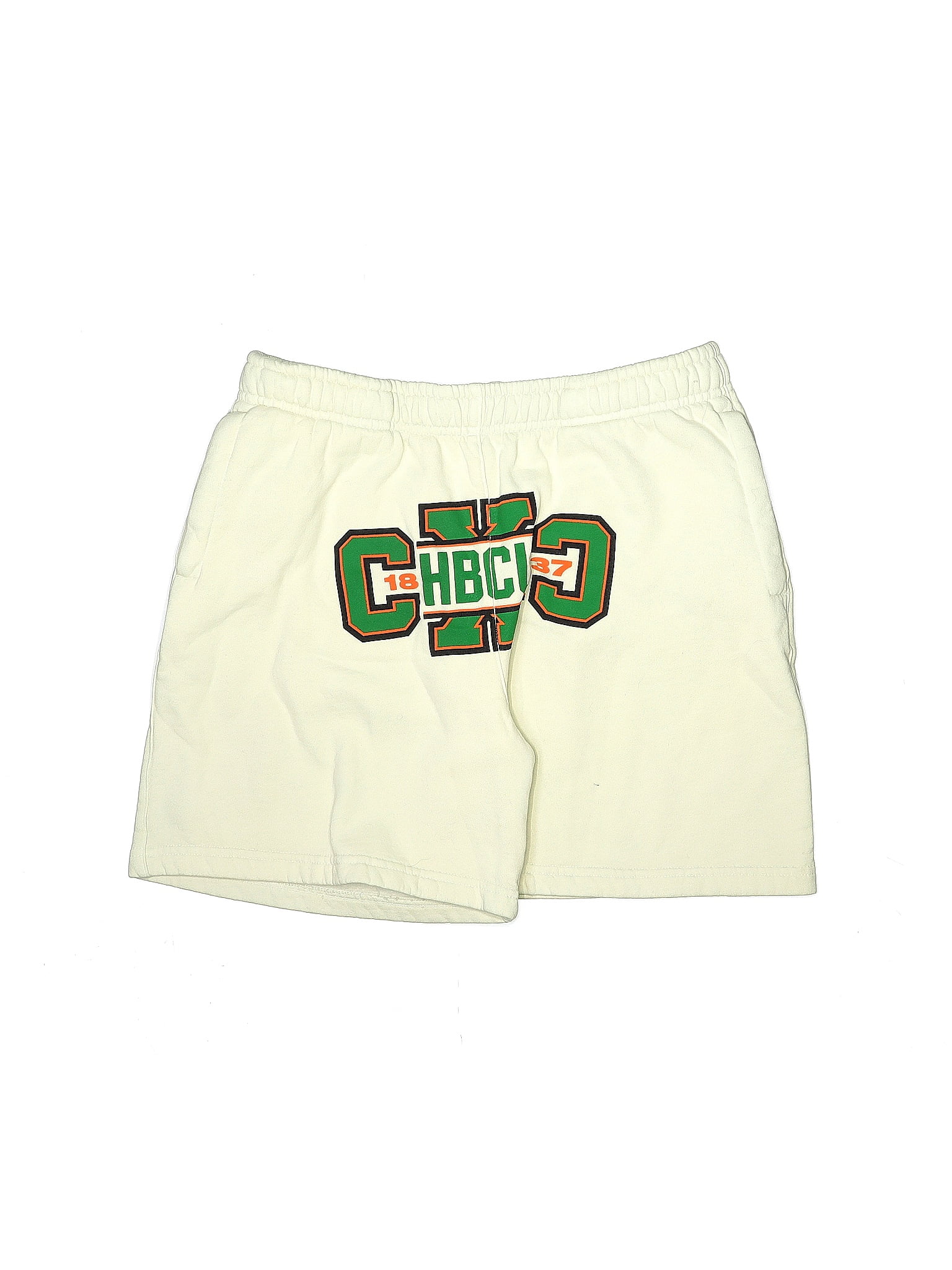 HBCU Cross Colours Solid Ivory Shorts Size L 70 off ThredUp