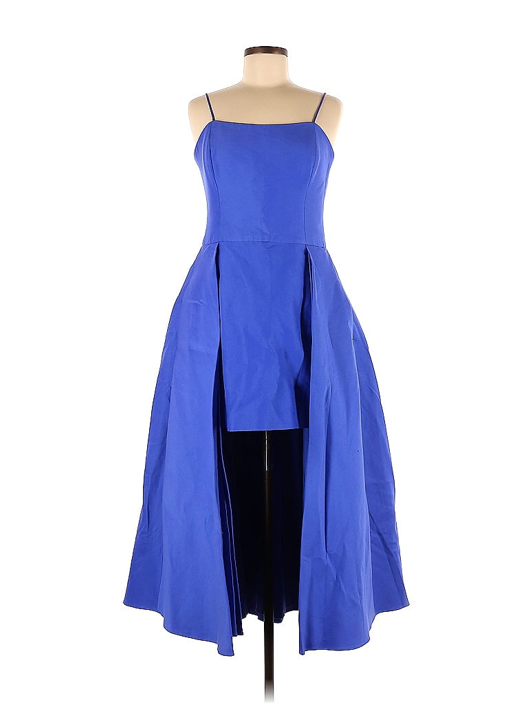 Halston Heritage Solid Blue Casual Dress Size 8 - 78% off | thredUP