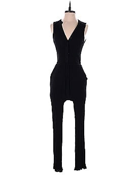 Scoop NYC Solid Black Jumpsuit Size P (petite)