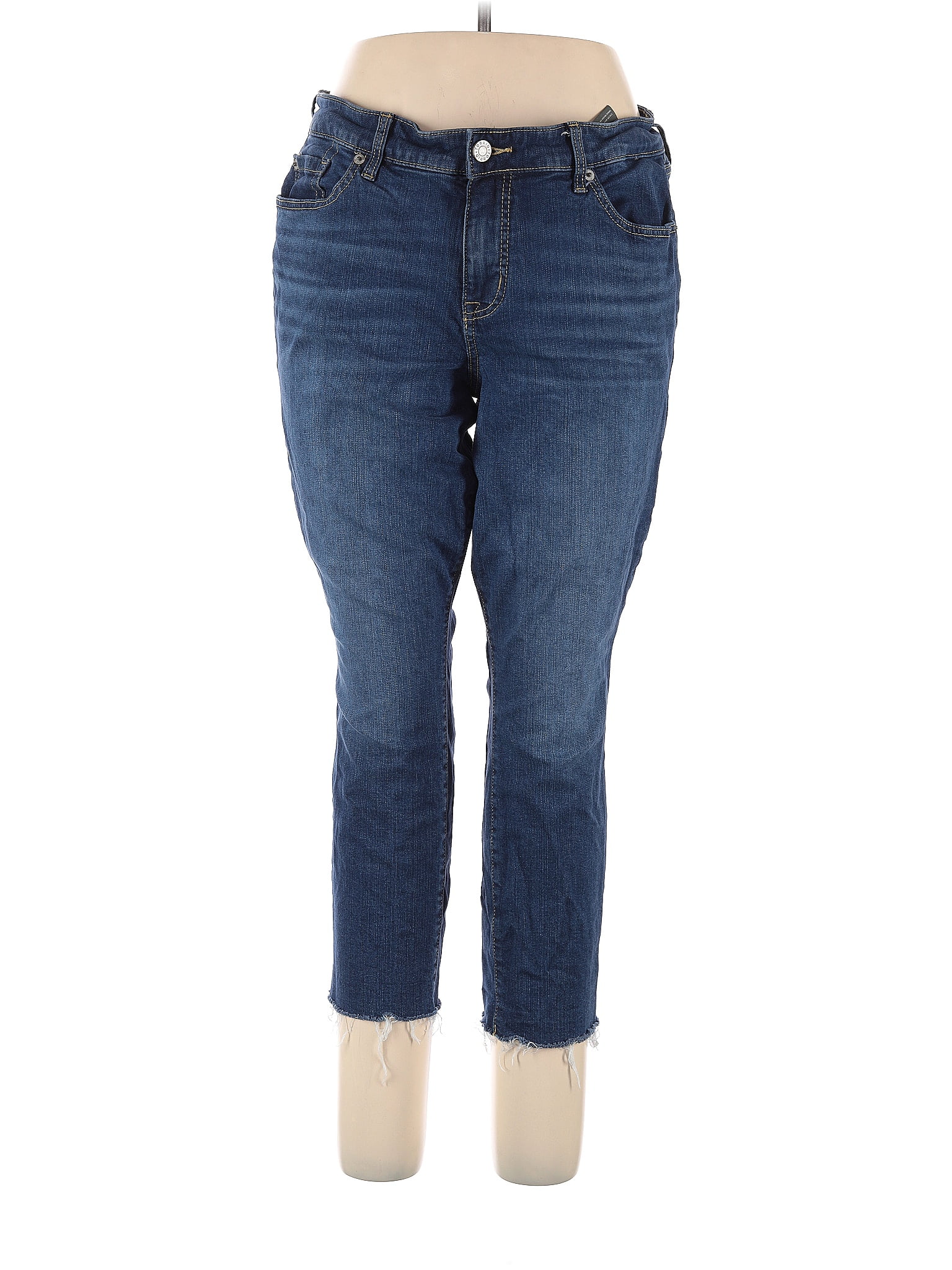 Torrid Solid Blue Jeans Size 24 (Plus) - 55% off