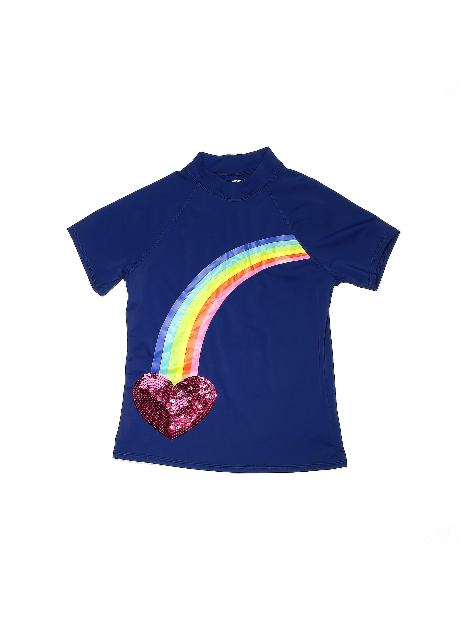 Lands' End Solid Blue Rash Guard Size 10 12 56 off thredUP