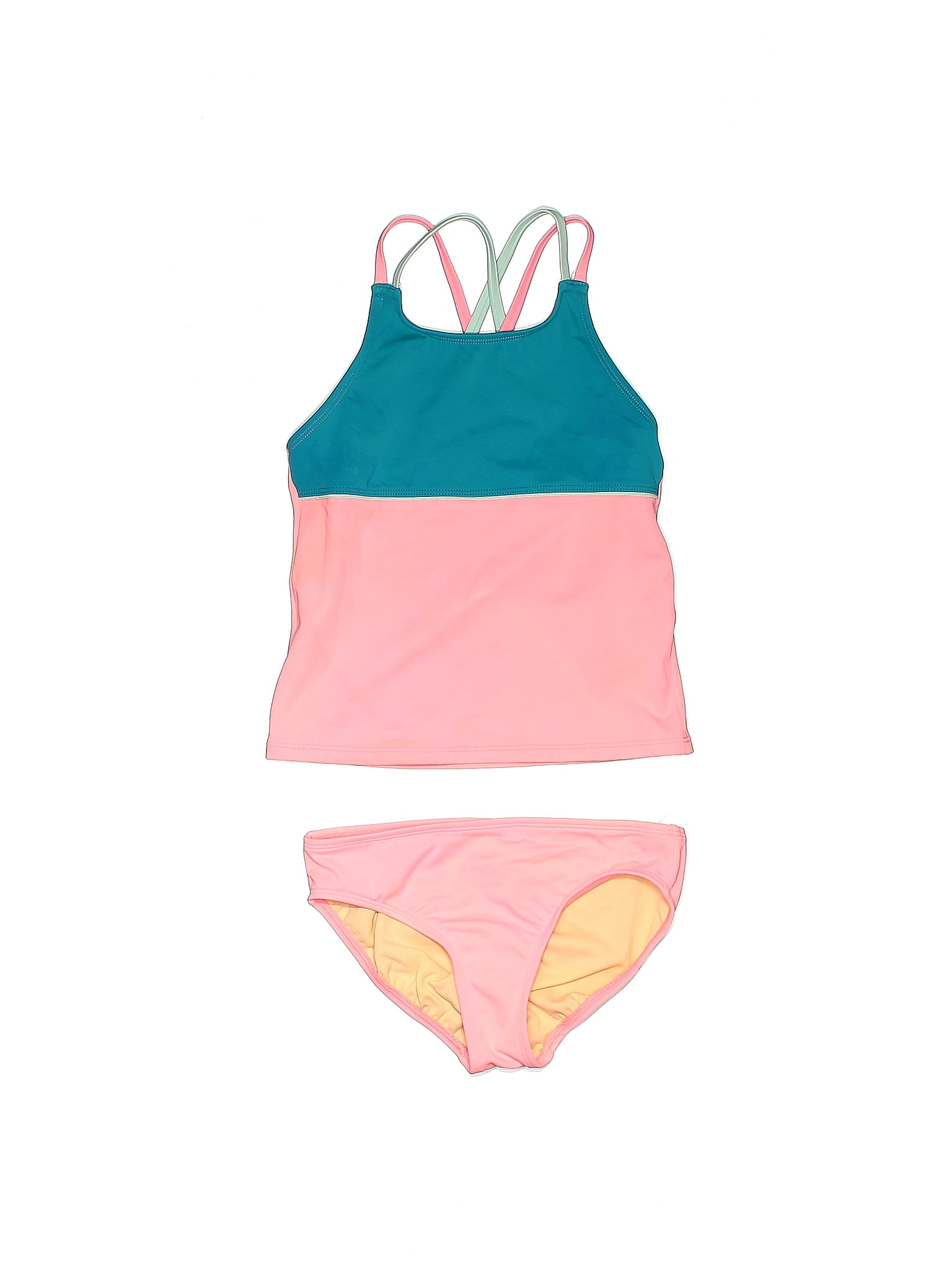 Lands' End Pink Two Piece Swimsuit Size 7 51 off thredUP