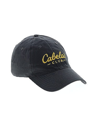 Cabela's Solid Black Gray Baseball Cap One Size - 62% off