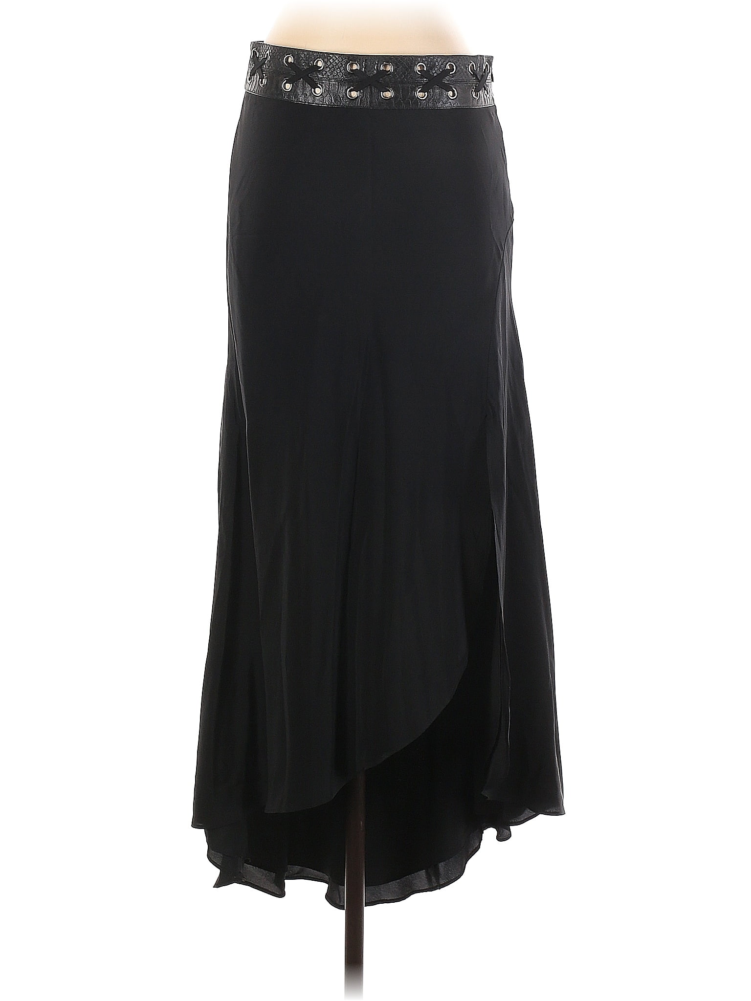 Haute Hippie 100% Silk Black Casual Skirt Size 4 - 82% off | thredUP