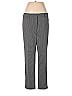White House Black Market Houndstooth Jacquard Marled Tweed Chevron-herringbone Gray Dress Pants Size 8 - photo 1