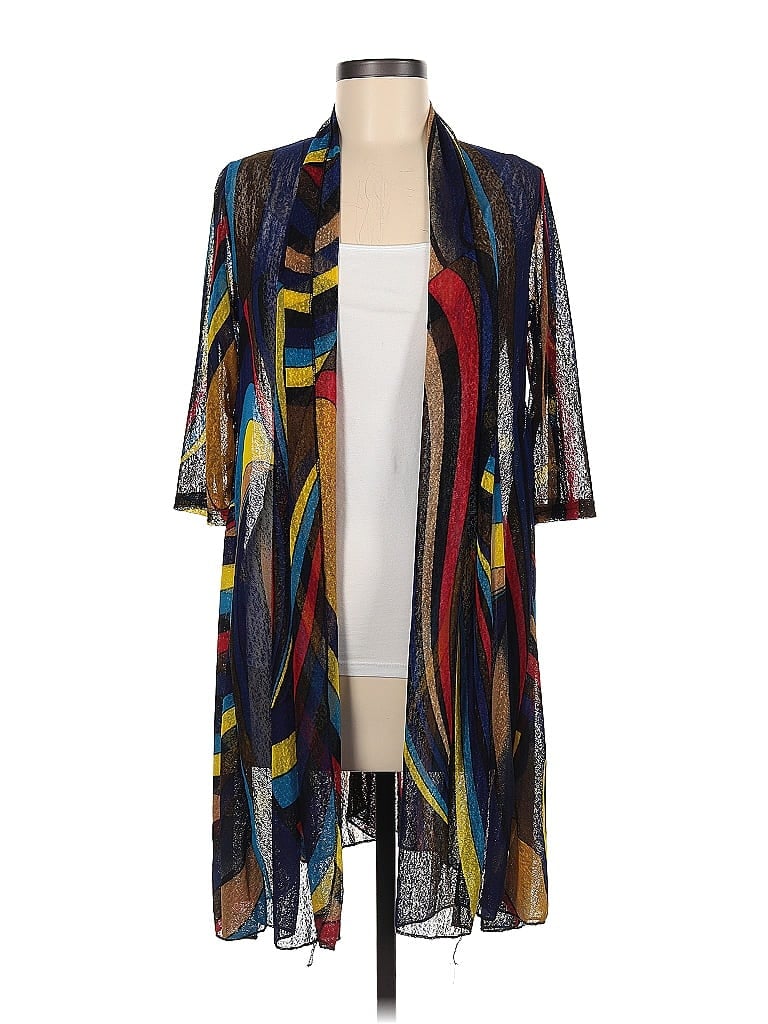 Pre-owned Assorted Brands Cardigan Sweater In Blue