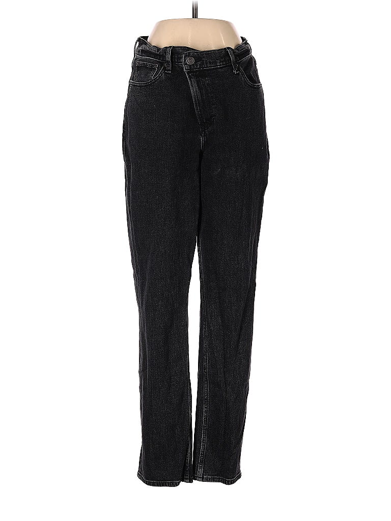 Abercrombie & Fitch Leopard Print Black Jeans Size 6 - 68% off | thredUP