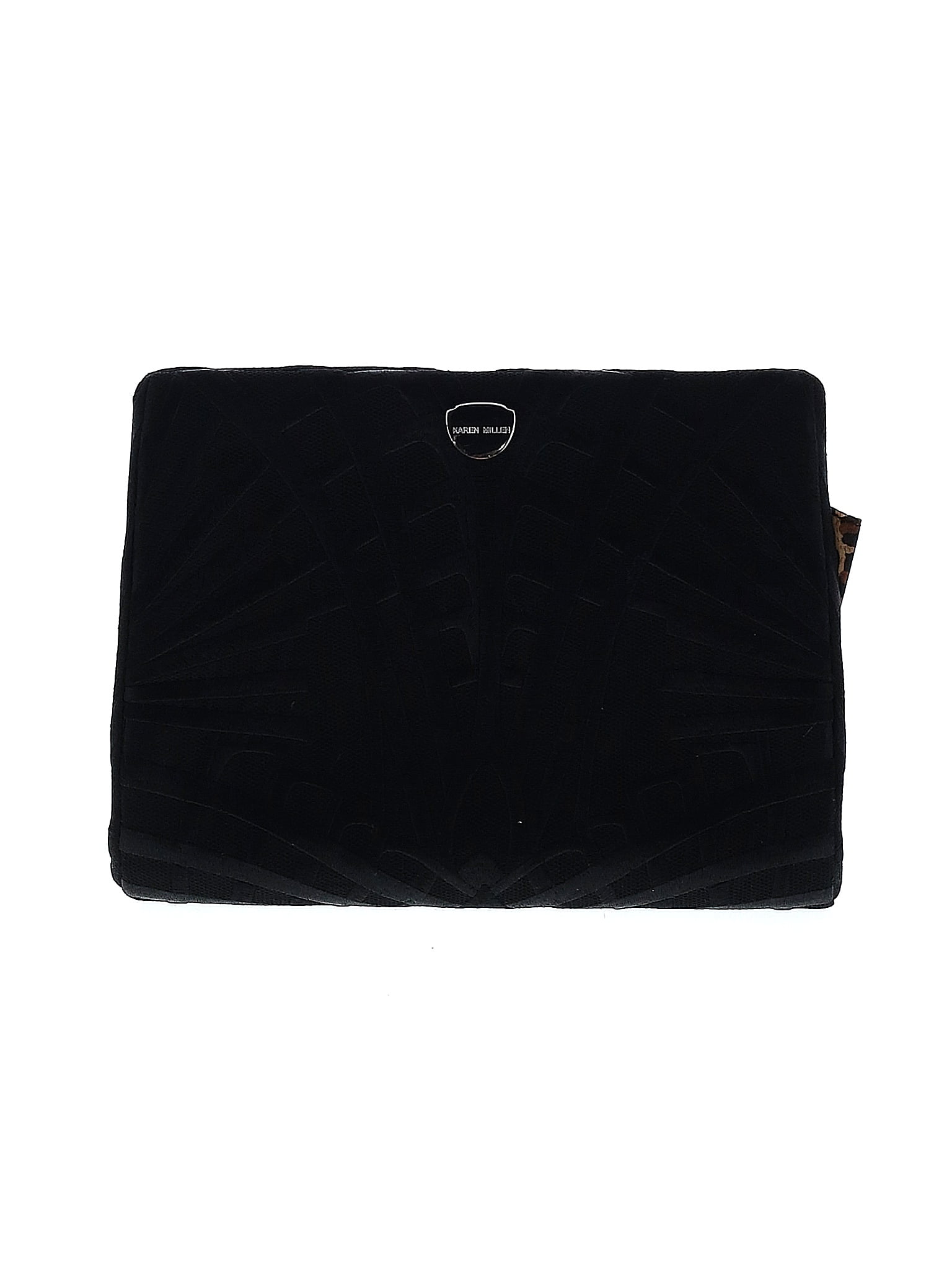 Karen millen black clutch on sale bag