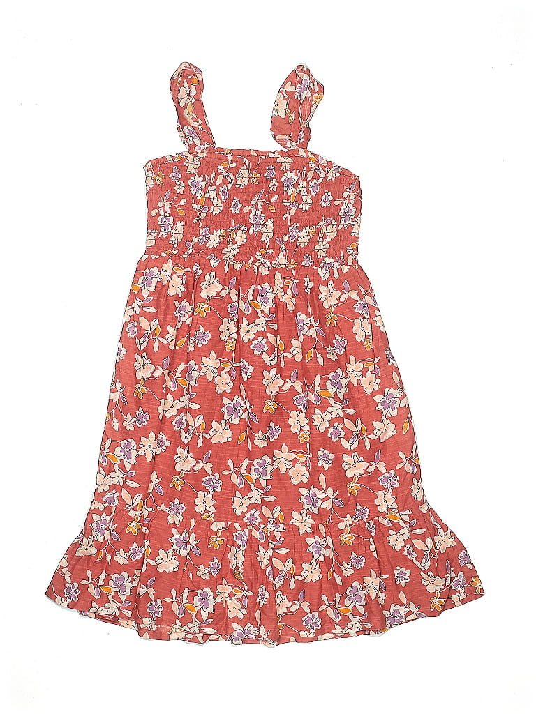 Gap Kids Floral Orange Dress Size 8 60 off thredUP