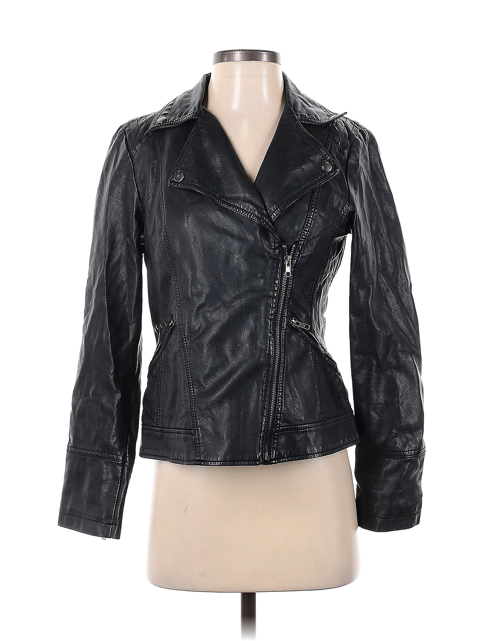 Roz & ali deals faux leather jacket