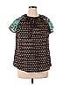 Shein Black Short Sleeve Blouse Size 1X - photo 1