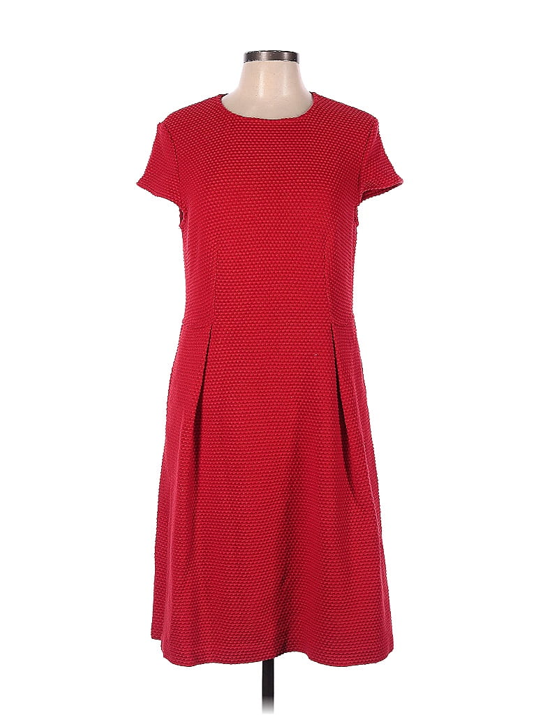 St. John Solid Red Cocktail Dress Size 10 - 82% off | thredUP