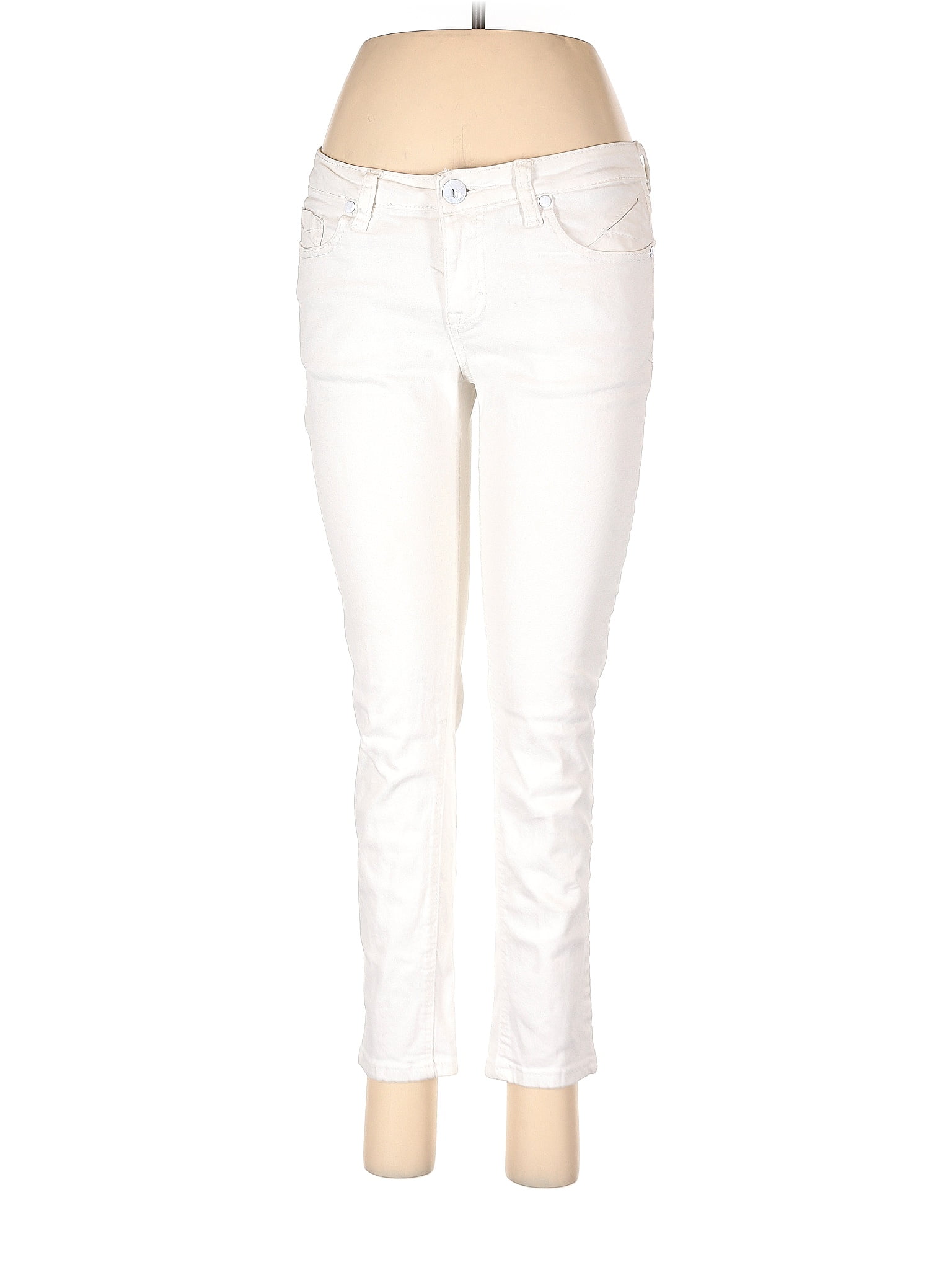 Vigoss Studio Solid White Ivory Jeans 28 Waist - 61% off | thredUP