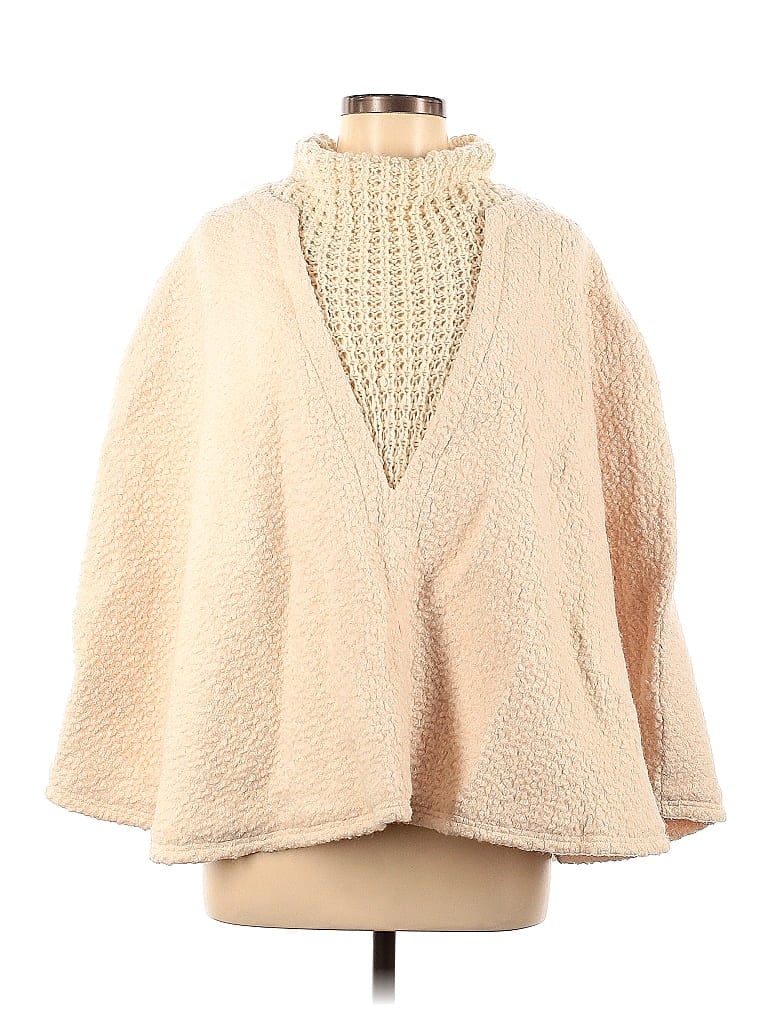 Anthropologie Tan Poncho One Size - 67% off | ThredUp