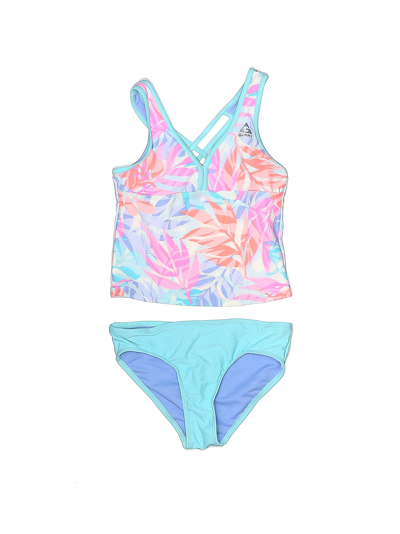 Maillot De Bain 2 Pièces Fille GERRY STARFISH - Taille 10 - Top Racerback Avec Surpiqûre Mesh
