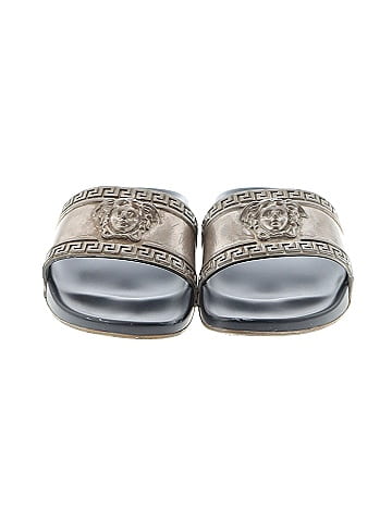 Versace Medusa Embossed Slides  (view 2)