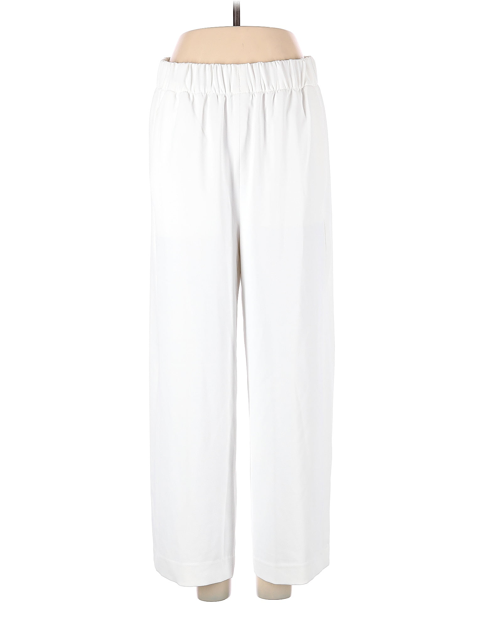 H&M Solid White Casual Pants Size 6 - 37% off | thredUP