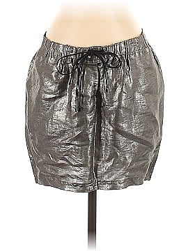 Elizabeth and James Faux Leather Skirt (view 1)
