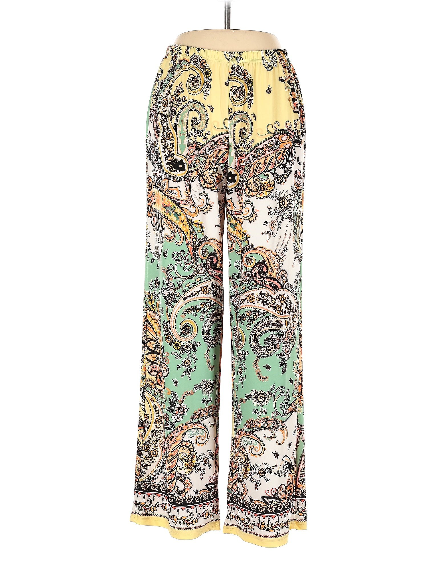 Melissa Paige Multi Color Green Casual Pants Size M (Petite) - 64% off ...