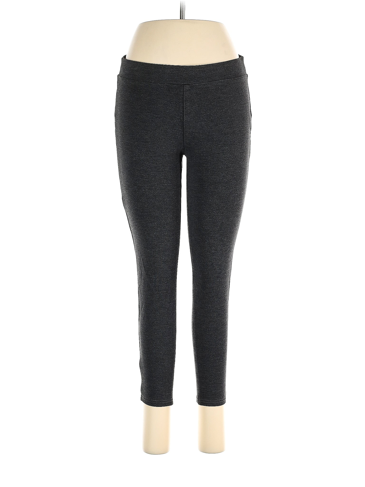 a.n.a. A New Approach Black Gray Leggings Size M (Petite) - 44% off ...